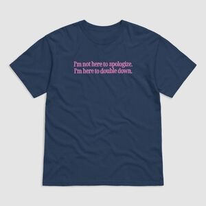 Mad Mitch Double Down Tee – True Navy, Size Large